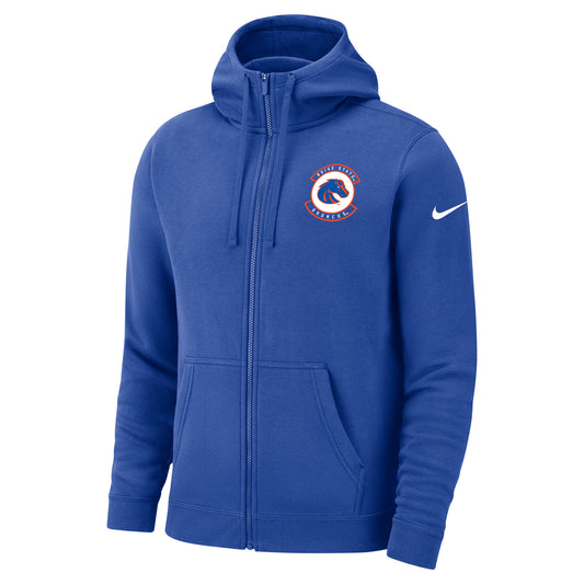 Boise State Broncos Nike Men's Full Zip Hoodie (Blue)