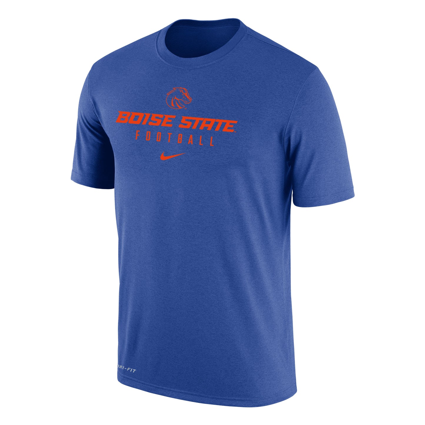 Boise State Broncos Nike Men's "Football" Dri-Fit Cotton T-Shirt (Blue)