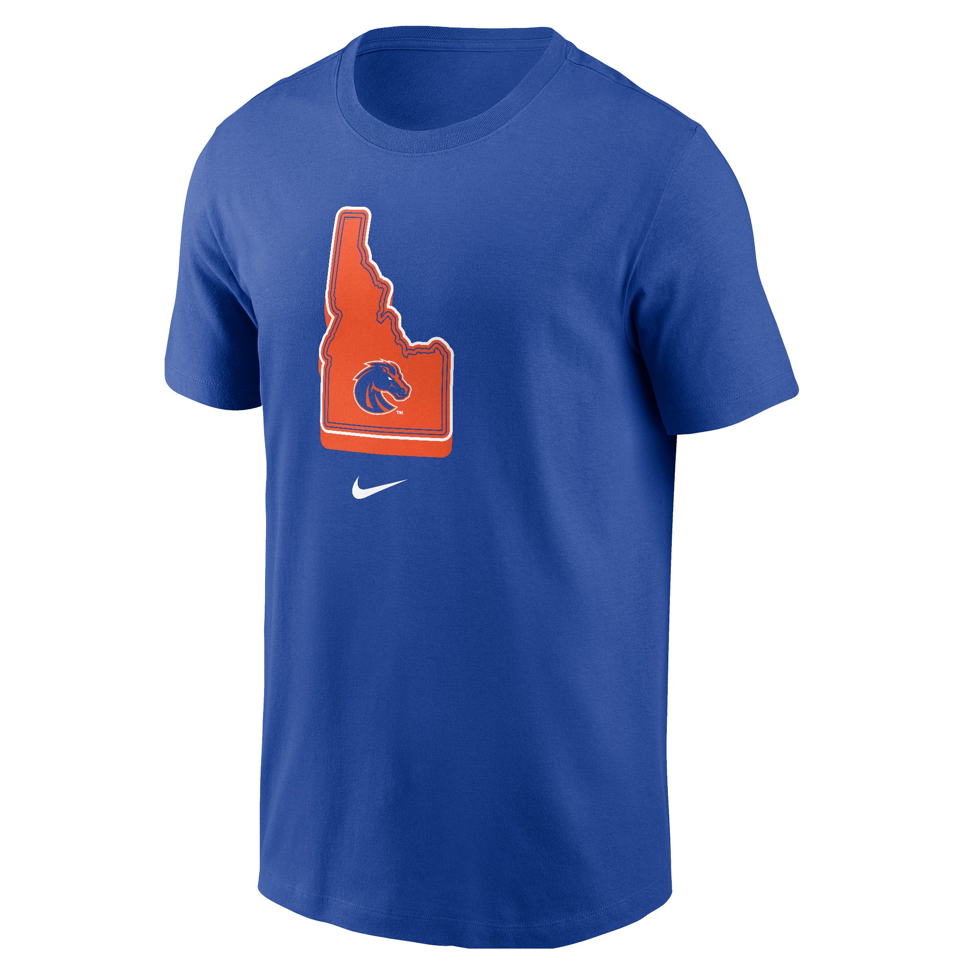 Boise State Broncos Nike Men s Idaho T Shirt Blue The Blue and Orange Store