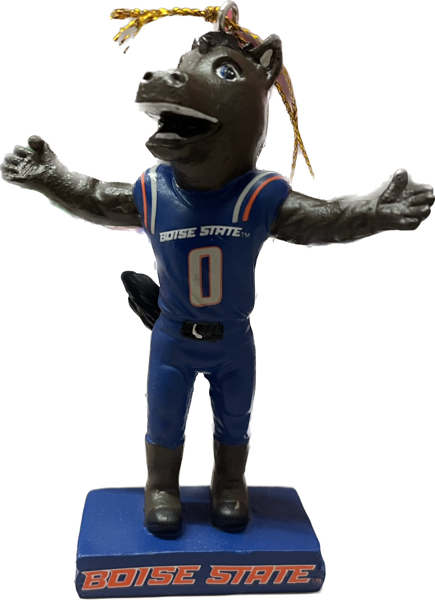 Boise State Broncos Evergreen Buster Bronco Ornament