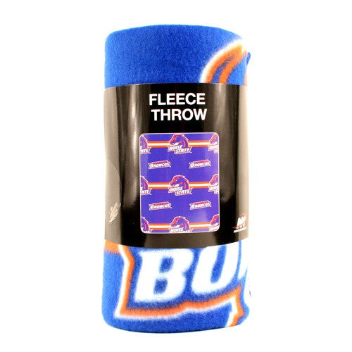 Boise State Broncos Northwest Group 3 Bar Fleece Throw (Blue)
