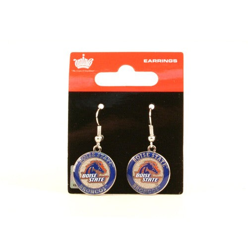 Boise State Broncos Aminco Rounded Earrings (Blue)