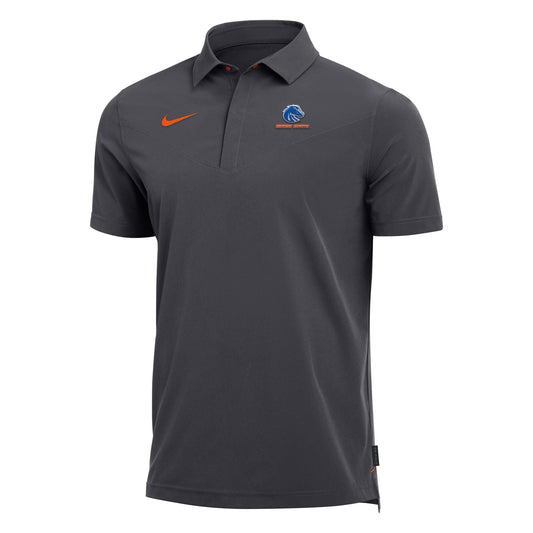 Boise State Broncos Nike Men's 2022 Coach Sideline Dri-Fit Polo (Grey)
