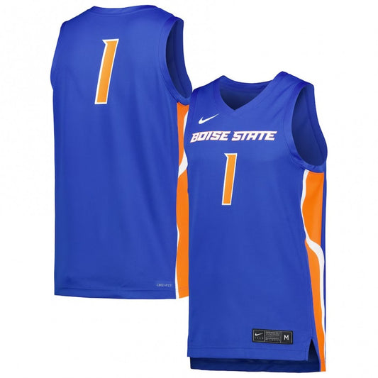 Boise State Broncos Nike Men's #1 Basketball Jersey (Blue)