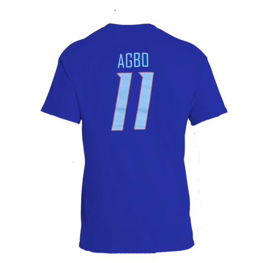 Boise State Broncos Select Men's "Agbo" Name and Number Basketball Tee (Blue)