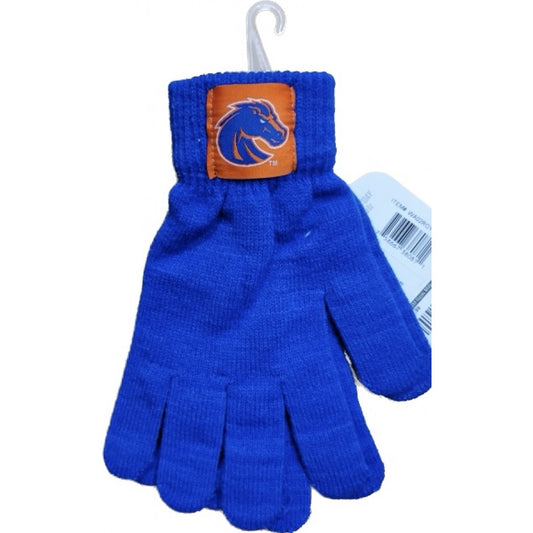 Boise State Broncos Zoozats Winter Cotton Gloves (Blue)
